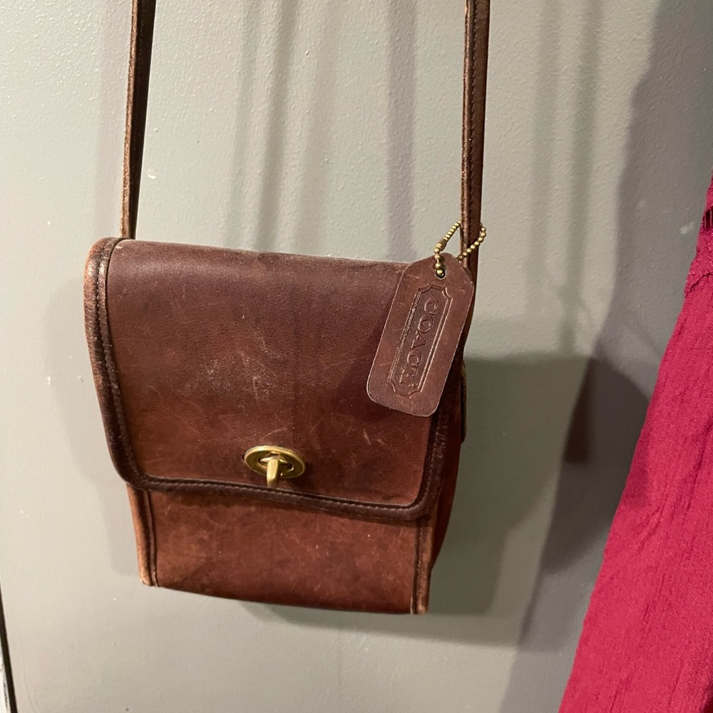 Vintage coach side bag